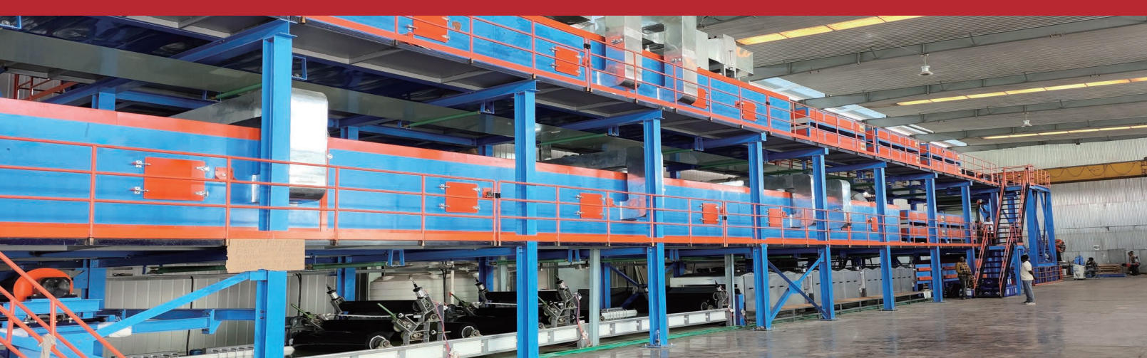 Linie de producție dublă de coacere cu acoperire cu trei culori din aluminiu