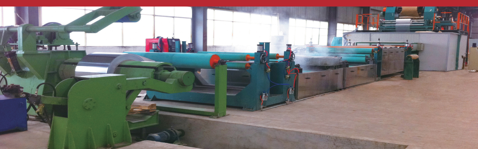 Linie de producție de panouri compozite metalice duble