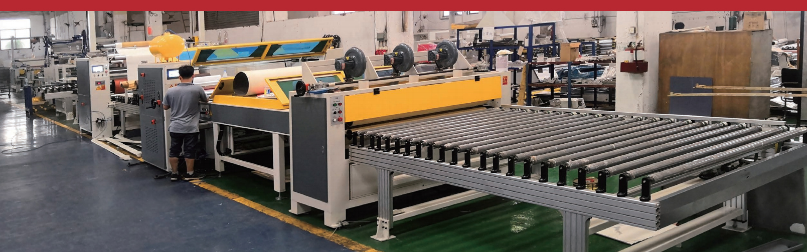 Linie de producție pentru laminarea filmului PUR